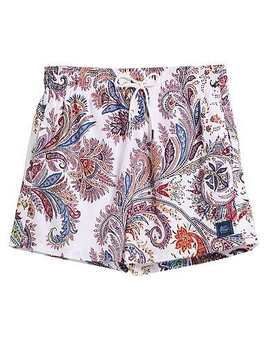 ETRO Shorts de bain Blanc 100% Polyester