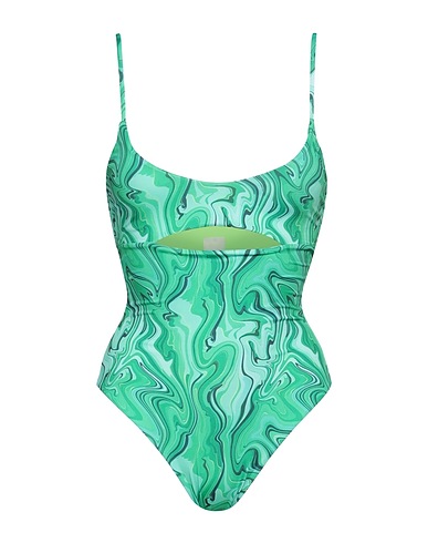 MATINÉE One-piece swimsuits Green 86% Polyester, 14% Elastane