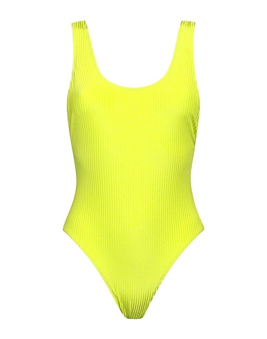 MATINÉE One-piece swimsuits Lime green 86% Polyamide, 14% Elastane