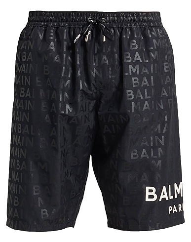BALMAIN 트렁크 수영복 블랙 100% 폴리에스테르
