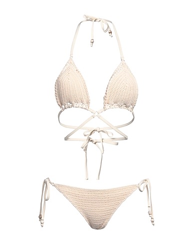 TWINSET Bikini Panna 100% Cotone