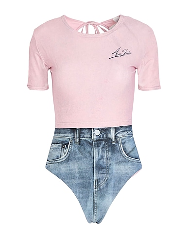 ACNE STUDIOS One-piece swimsuits ROSA CHIARO 82% Polyester, 18% Elastane