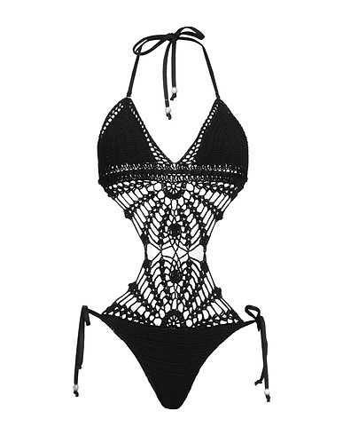 TWINSET One-piece swimsuits U&B Black 100% Cotton