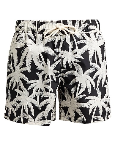 PALM ANGELS Swim shorts Black 100% Polyamide, Silicone