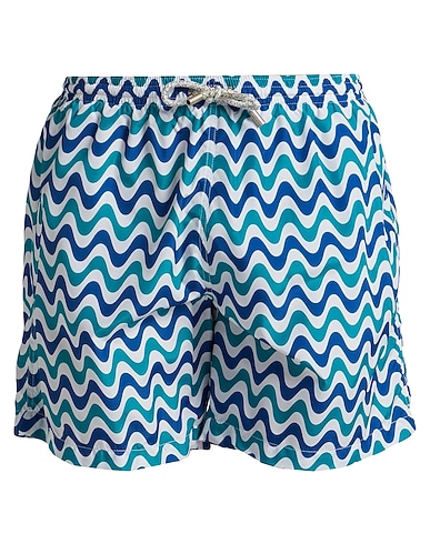 ENGLISH DANDY STYLE Swim shorts Blue 100% Polyester