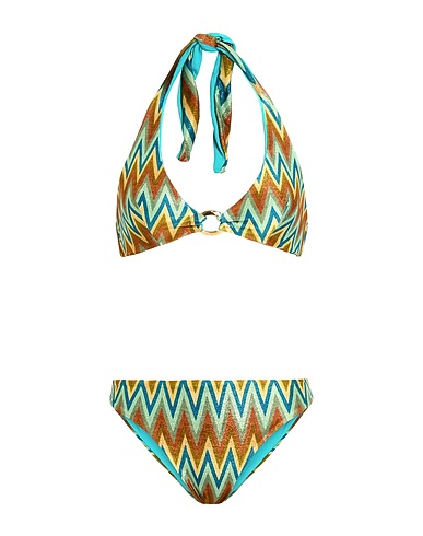 ILARIA VITAGLIANO Luxury Beachwear Bikini Turchese 80% Poliestere, 20% Elastan