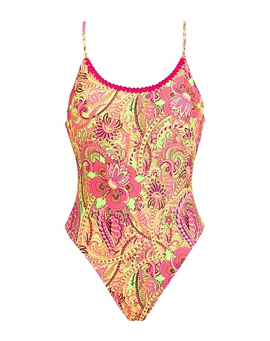 4GIVENESS One-piece swimsuits Lime green 82% Polyester, 18% Elastane