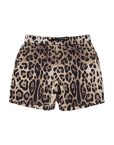 DOLCE&GABBANA Swim shorts Beige 100% Polyester
