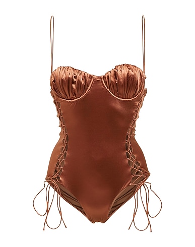 ISA BOULDER One-piece swimsuits Chocolate brown 75% Polyamide, 25% Elastane