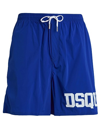 DSQUARED2 Swim shorts BEACHWEAR Bright blue 92% Polyamide, 8% Elastane