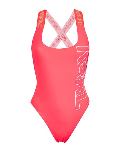 KARL LAGERFELD One-piece swimsuits Coral 81% Recycled polyamide, 19% Elastane