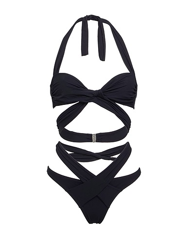 ERMANNO SCERVINO BEACHWEAR One-piece swimsuits Black 73% Polyamide, 27% Elastane