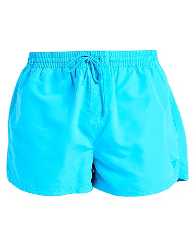 GUESS Swim shorts Azure 100% Polyester
