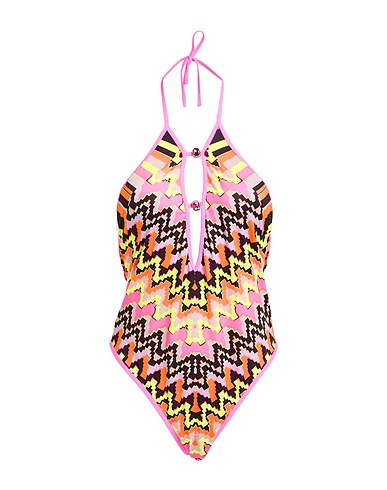 F**K PROJECT One-piece swimsuits Fuchsia 86% Polyester, 14% Elastane