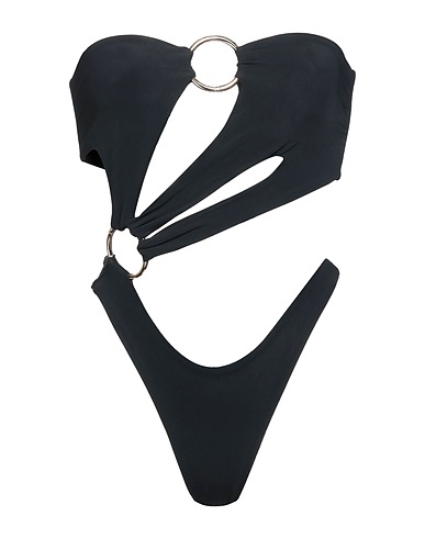 LOUISA BALLOU One-piece swimsuits Black 78% Recycled polyester, 22% Elastane