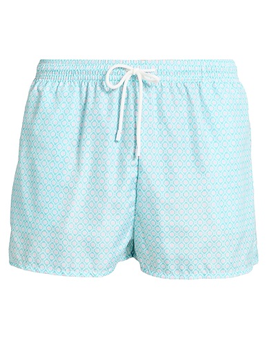 FEDELI Swim shorts Turquoise 100% Polyester