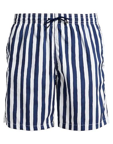 CANALI Swim shorts Navy blue 100% Polyester