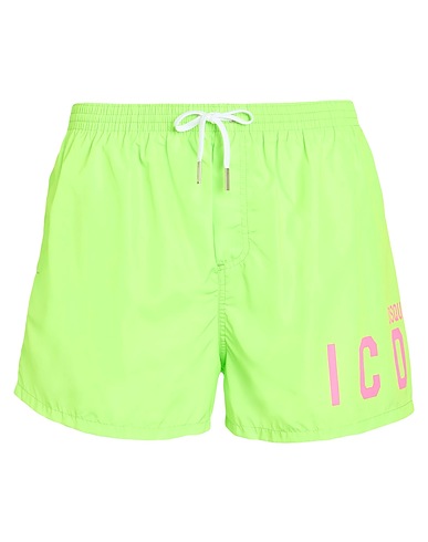 DSQUARED2 Swim shorts ICON BEACHWEAR VERDE LIME 100% Polyester