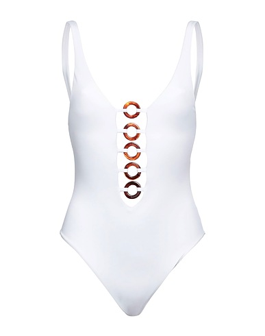 DSQUARED2 Costume intero BEACHWEAR Bianco 80% Poliammide, 20% Elastan