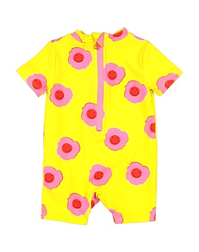 STELLA McCARTNEY KIDS One-piece swimsuits Yellow 78% Polyamide, 22% Elastane