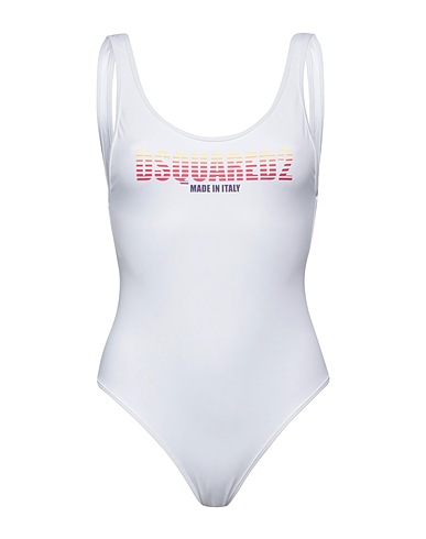 DSQUARED2 One-piece swimsuits BEACHWEAR White 80% Polyamide, 20% Elastane