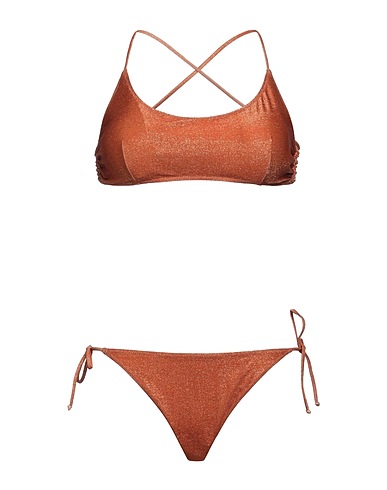 WIKINI Bikini Rust 62% Polyester, 18% Metallic fiber, 12% Elastane, 8% Polyamide