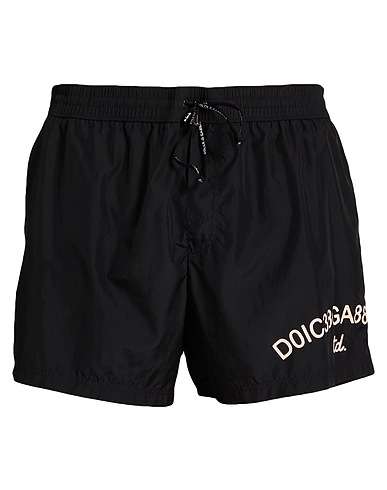 DOLCE&GABBANA Swim shorts Black 100% Polyester