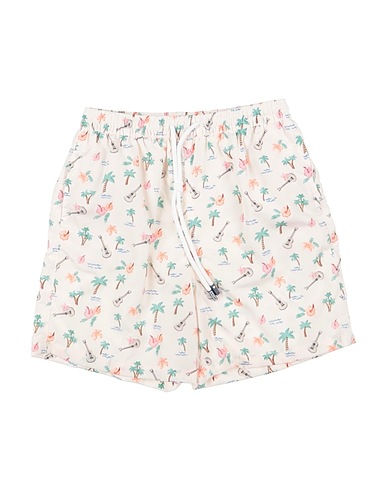 FEDELI Swim shorts Cream 100% Recycled polyester