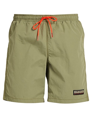NAPAPIJRI Boxer mare Verde militare 100% Poliammide