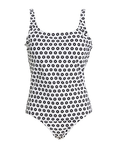 TORY BURCH One-piece swimsuits White 100% Polyester