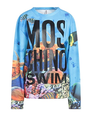 MOSCHINO Толстовка SWIM Лазурный 70% Полиэстер, 30% Хлопок