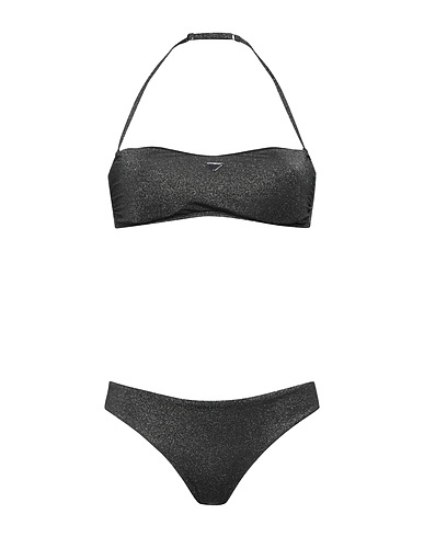 EMPORIO ARMANI Bikini SWIMWEAR Black 71% Polyamide, 19% Metallic fiber, 10% Elastane