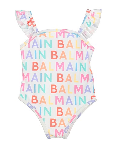 BALMAIN Badeanzug Weiß 78% Polyamid, 22% Elastan