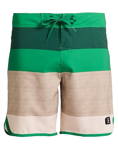 DC SHOES Swim shorts Green 92% Recycled polyester, 8% Elastane