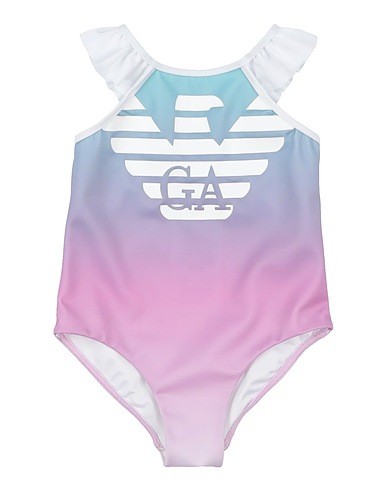 EMPORIO ARMANI One-piece swimsuits Lilac 87% Polyester, 13% Elastane