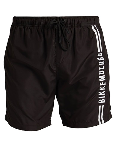BIKKEMBERGS Swim shorts Black 100% Polyester