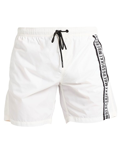 BIKKEMBERGS Boxer mare Bianco 100% Poliammide