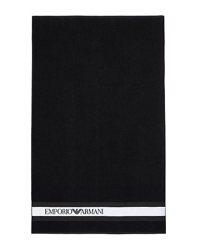EMPORIO ARMANI Strandtuch SWIMWEAR Schwarz 100% Baumwolle