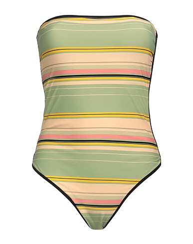 CINZIA CORTESI Costume intero Verde chiaro 80% Poliammide, 20% Elastan
