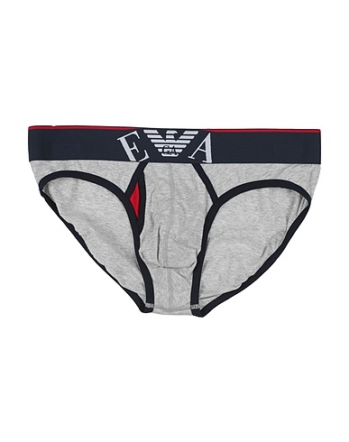 EMPORIO ARMANI Brief UNDERWEAR Light grey 95% Cotton, 5% Elastane, Polyamide, Polyester