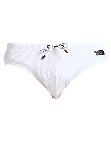 EMPORIO ARMANI Swim briefs SWIMWEAR White 96% Polyamide, 4% Elastane