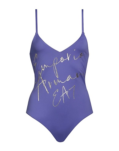 EA7 Costume intero Viola 91% Poliestere, 9% Elastan