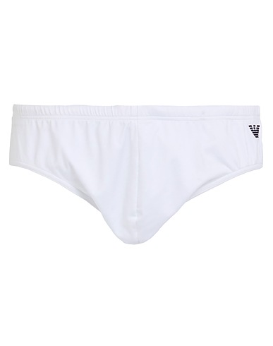 EMPORIO ARMANI Swim briefs SWIMWEAR BIANCO 91% Polyamide, 9% Elastane