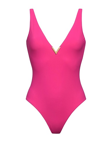 VALENTINO GARAVANI One-piece swimsuits Fuchsia 72% Polyamide, 28% Elastane