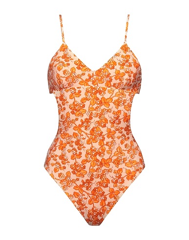 ETRO One-piece swimsuits Orange 72% Polyamide, 28% Elastane
