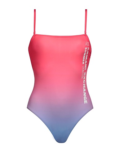 ARMANI EXCHANGE One-piece swimsuits Coral 92% Polyester, 8% Elastane