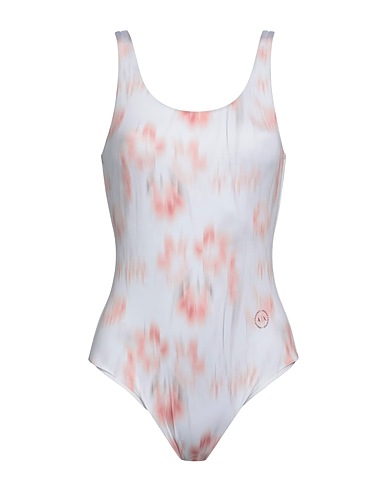 ARMANI EXCHANGE One-piece swimsuits White 91% Polyester, 9% Elastane