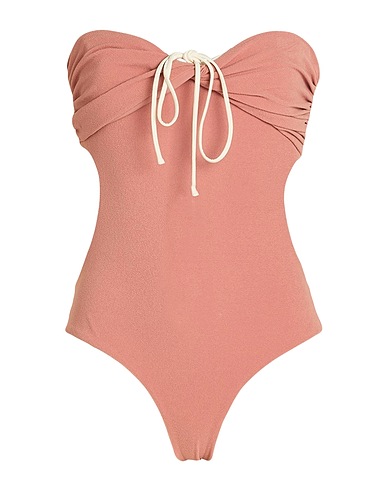 JOHANNA ORTIZ One-piece swimsuits Antique rose 85% Recycled cotton, 15% Elastane