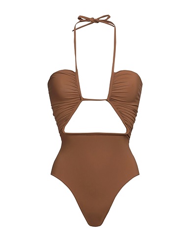 RICK OWENS One-piece swimsuits Camel 73% Polyamide, 27% Elastane