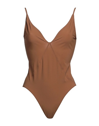 RICK OWENS One-piece swimsuits Camel 73% Polyamide, 27% Elastane